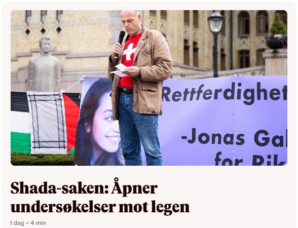 Shada-saken: Åpner undersøkelser mot legen. VG BLEKKA FORNEKTER SEG IKKE!– Vi synes det som har kommet frem virker alvorlig, derfor skal vi nå utrede saken grundig, sier fylkeslege Karin Müller Mikael