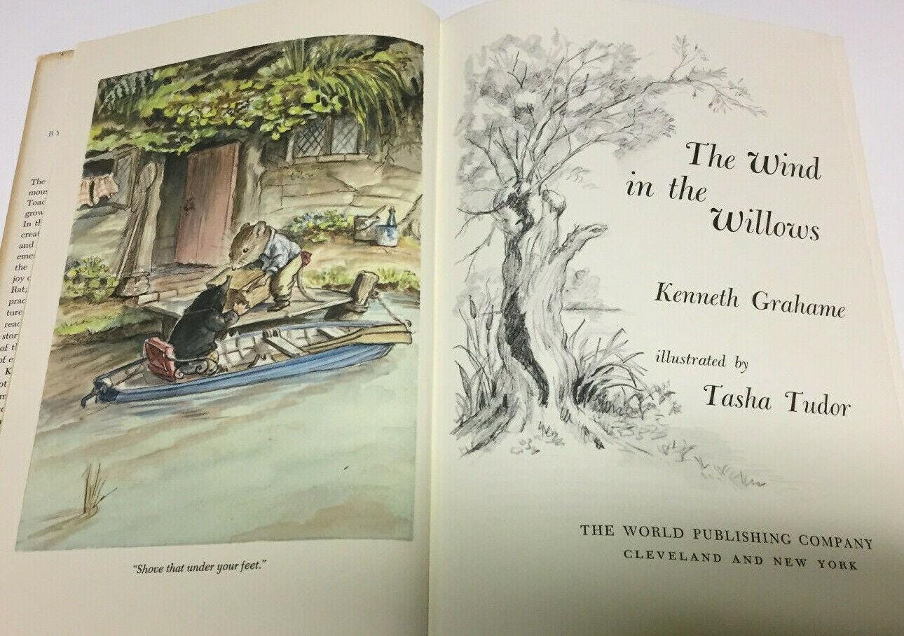 1966 The Wind in the Willows Illustrated by Artist TASHA TUDOR Kenneth ...