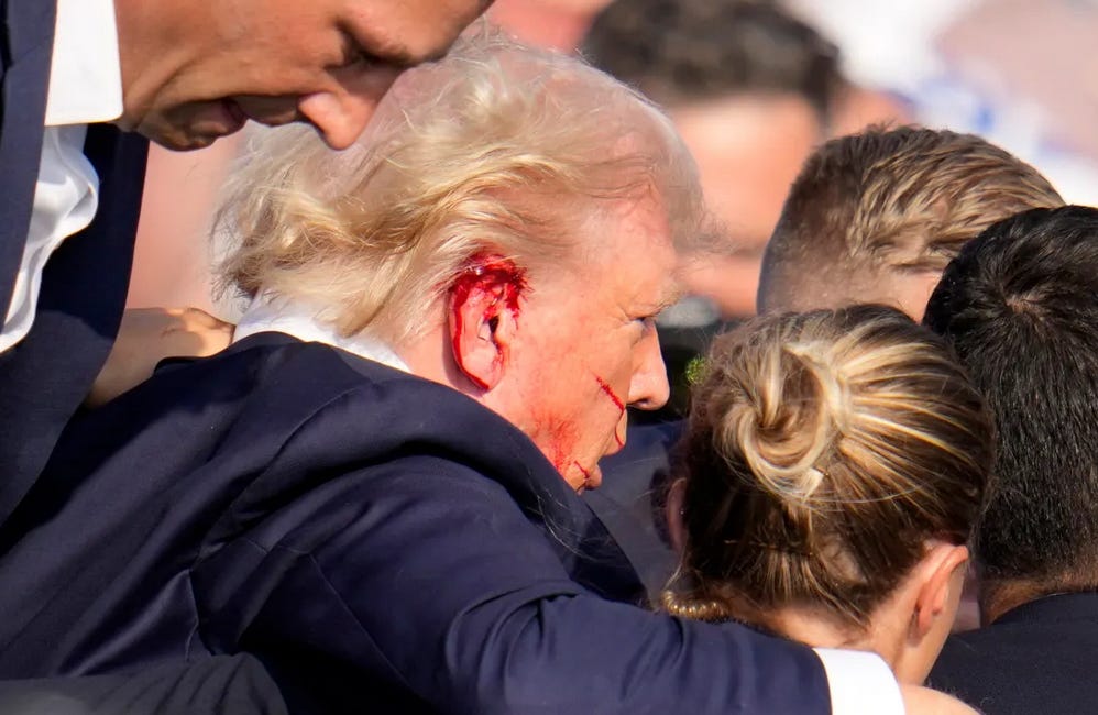 Trump 'grazed' by bullet at Pennsylvania rally; seems to be safe
