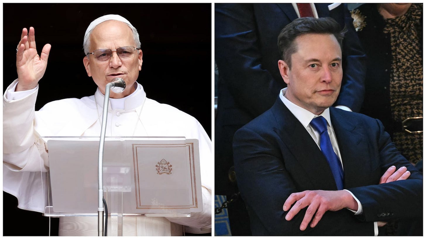 Pope Slams Aspiring Trillionaire Elon Musk's Massive Fortune Pope Slams Aspiring Trillionaire Elon Musk's Massive Fortune
