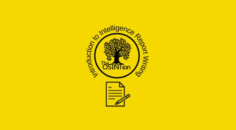 IIRW: Introduction to Intelligence Report Writing
