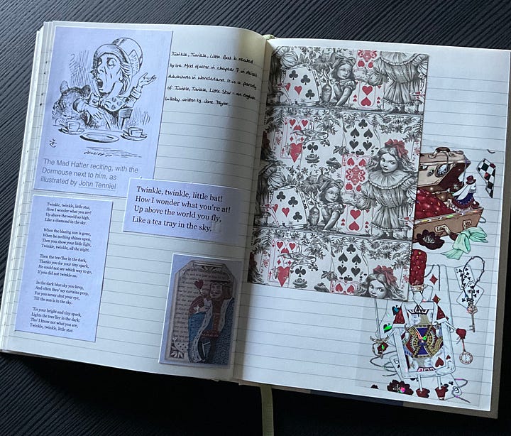 Photos of my notebook and noticeboard