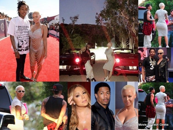 nick cannon & amber rose move forward into each other 2015