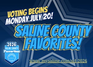 MySaline announces official Nominees list for 2026 Saline County Favorites!
