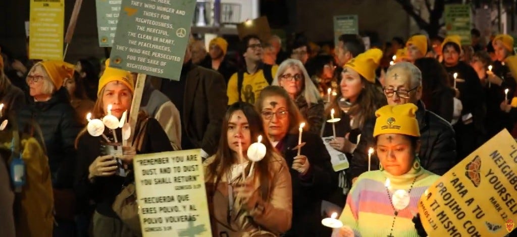 An Ash Wednesday candlelight vigil in Chicago in solidarity with immigrant families. Source: Archdiocese of Chicago An Ash Wednesday candlelight vigil in Chicago in solidarity with immigrant families. Source: Archdiocese of Chicago