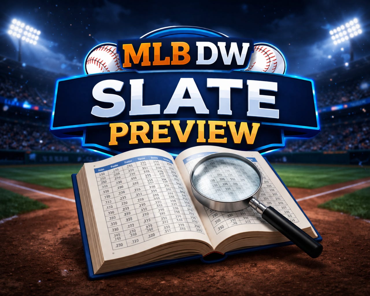 MLB DW Slate Preview - April 16 - by Jon A