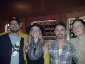 Robert Berens (far R) w Robbie, Jenny and Eric