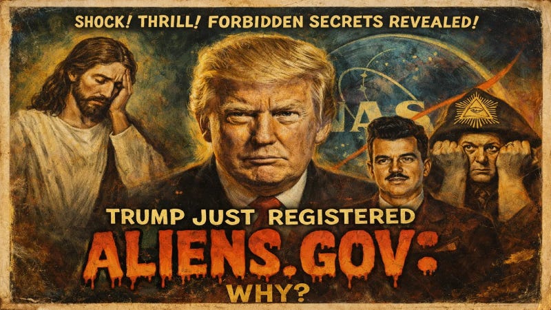A Scientist Opened a 'Portal to Hell' in 1946 and Trump's White House Just Registered 'Aliens.Gov' (Pt. 1 of 2)