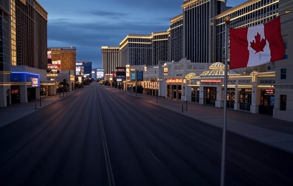 Trump’s Tariff Taxes and Disrespect for Allies Cause American Tourism to Crater as Canadian Airlines Slash Flights and Vegas Casinos Sit Empty