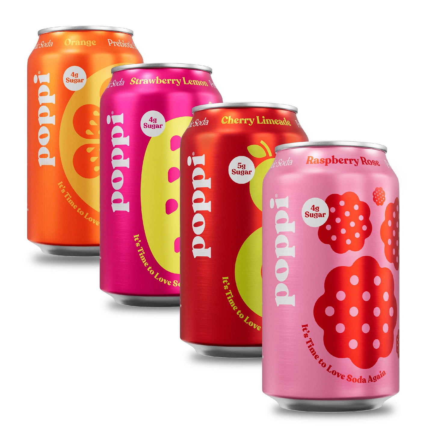 POPPI Sparkling Prebiotic Soda, Beverages w/Apple Cider Vinegar, Seltzer  Water & Fruit Juice, Short List Variety Pack, 12oz (12 Pack) (Packaging May  ...