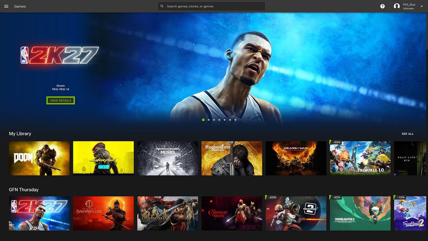 Nvidia GeForce Now app on Steam Machine Nvidia GeForce Now app on Steam Machine