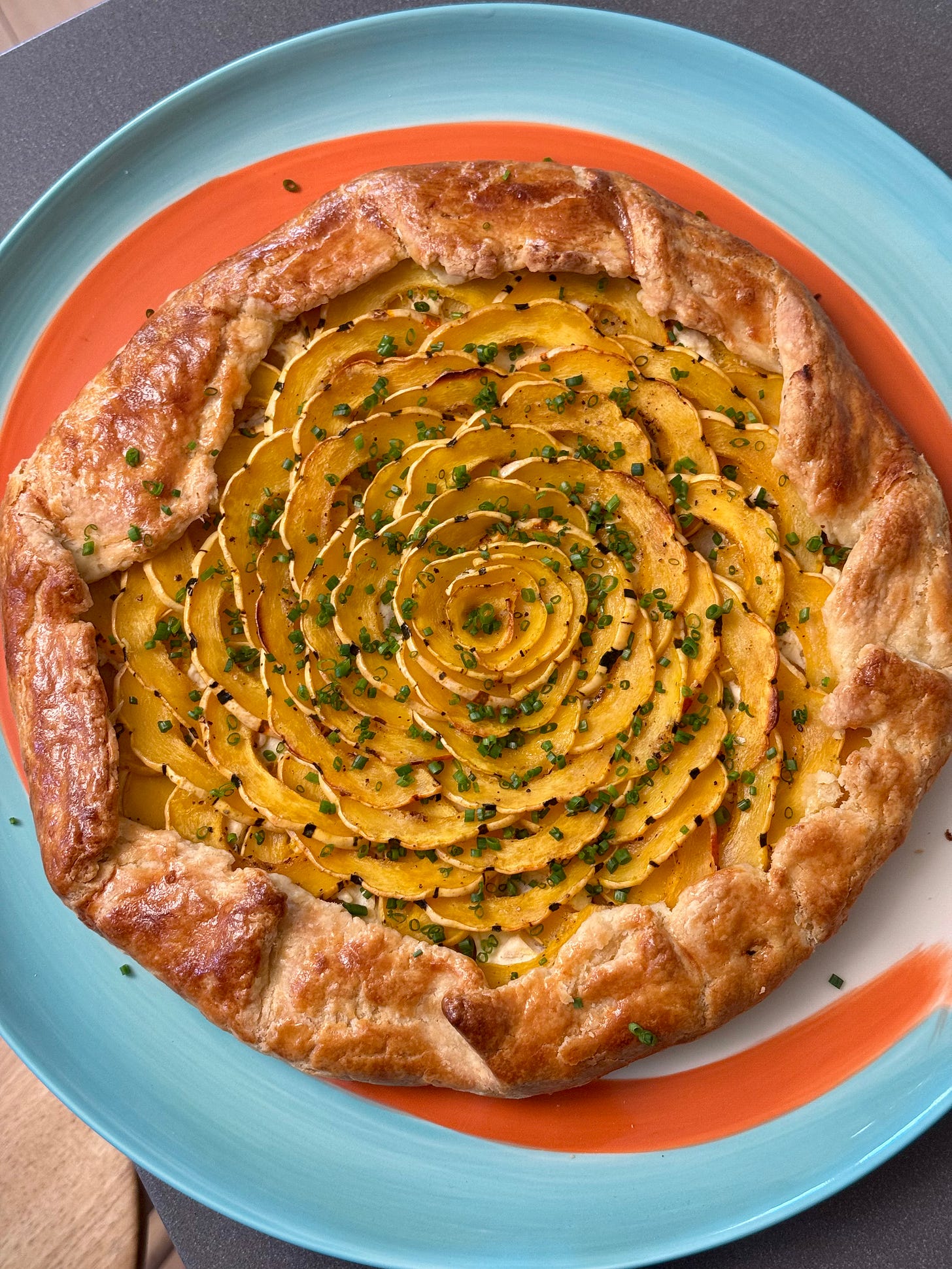 delicata squash galette