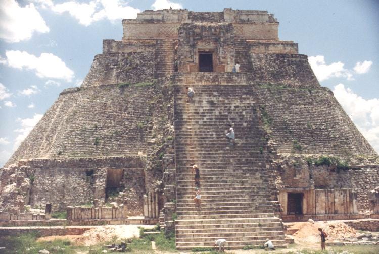 the west side of the Pyramid of the Magician