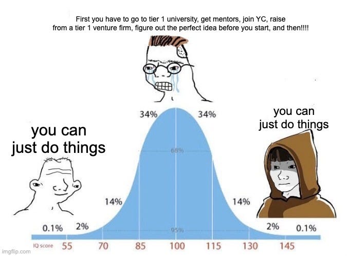 You can just do things" 2024 meme of the year