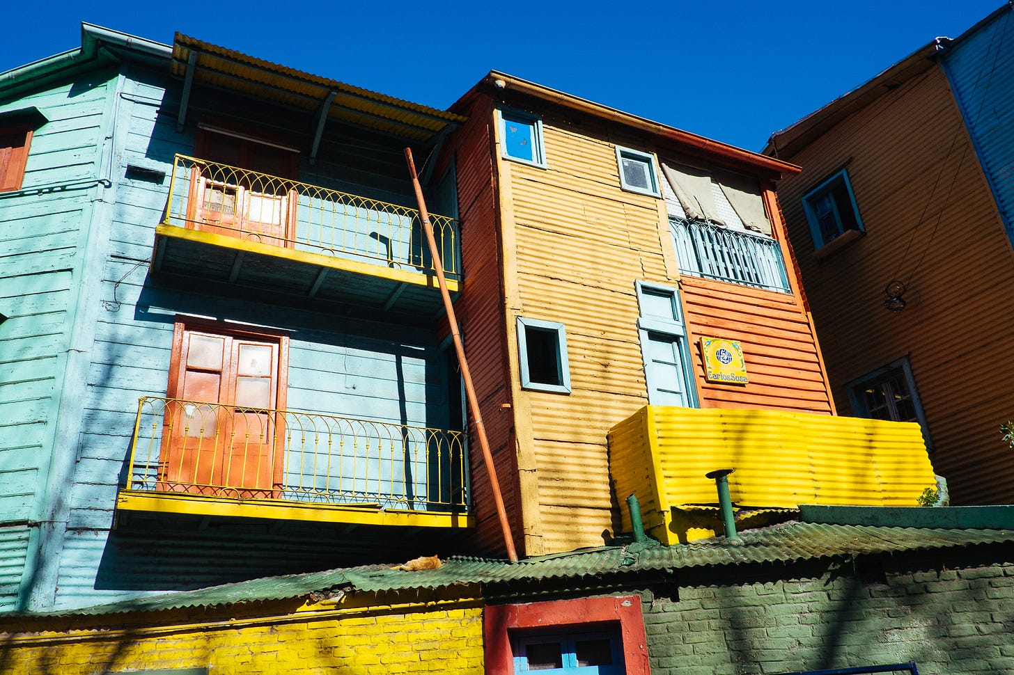 Colorful houses in Caminito La Boca Buenos Aires Colorful houses in Caminito La Boca Buenos Aires