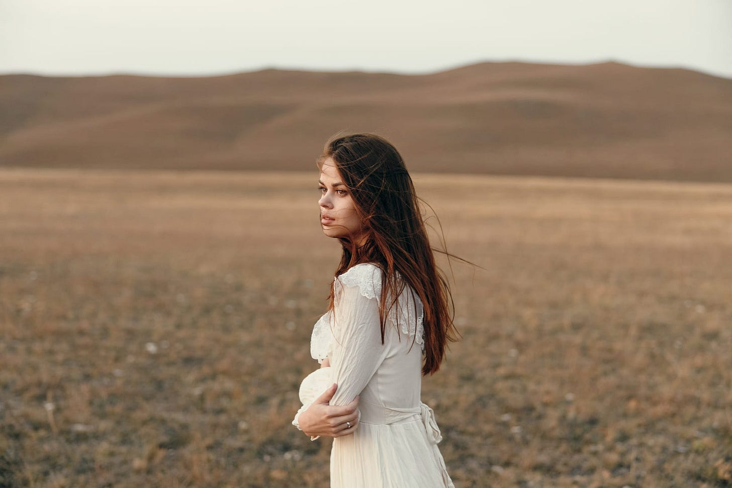 Woman in field