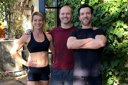 Jessie Graff Zack Arnold and Tony Horton