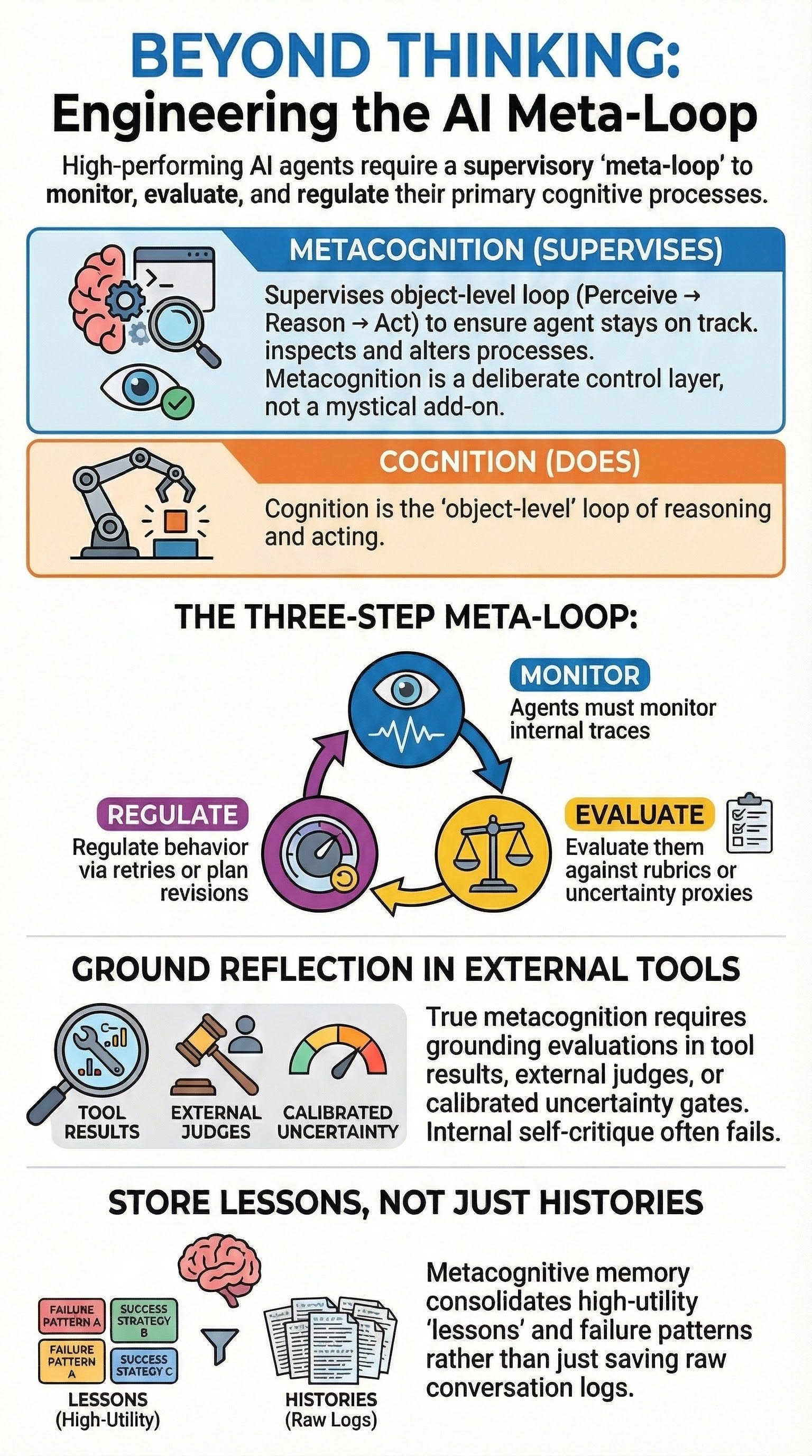 Engineering Cognition and Metacognition in AI Agents