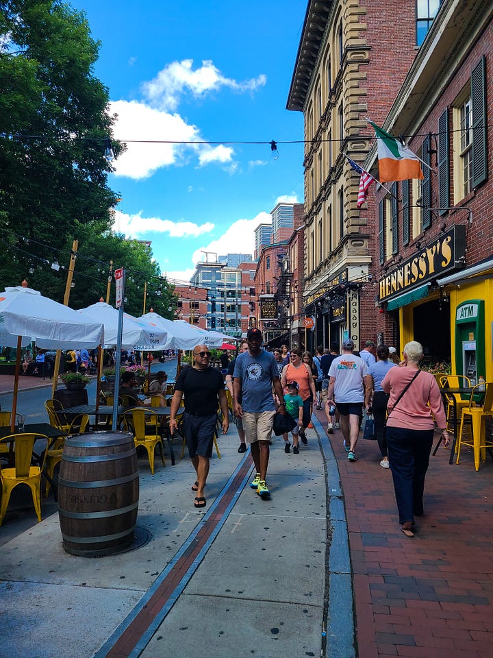 scenes from downtown Boston