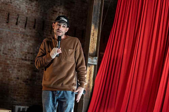 Standup comedy at The Lab, News Years Eve, 2024