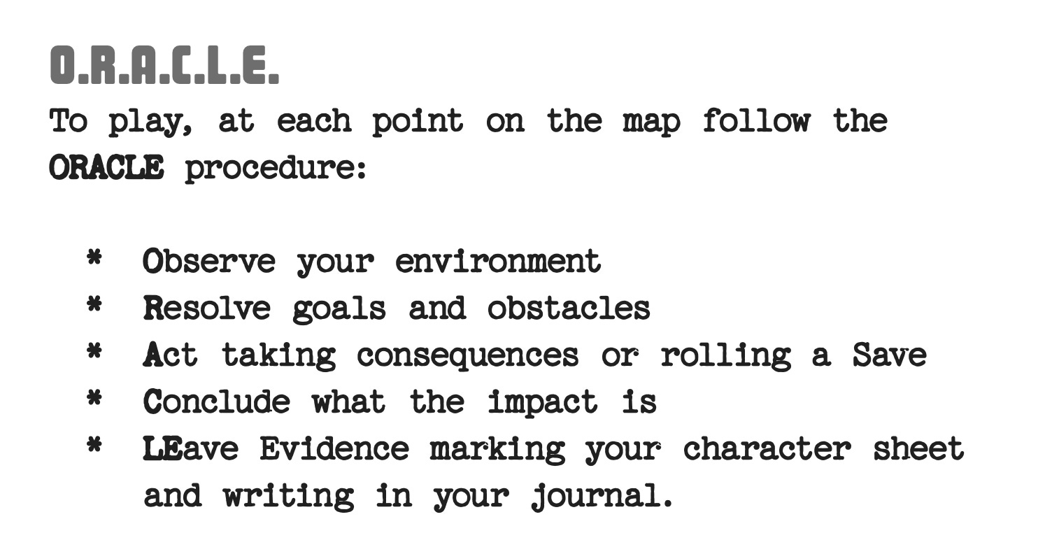 Rpg Oracle Chart O.R.A.C.L.E. System - A Procedure for playing Solo RPGs