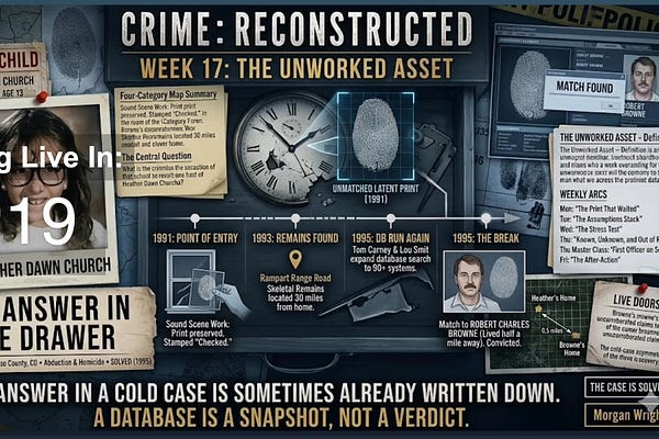 Crime: Reconstructed | Morgan Wright | Substack