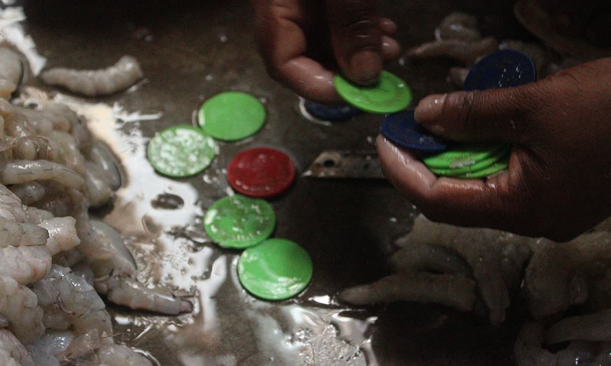 Fatima picks up tokens that can be redeemed for cash | Bilal Karim Mughal