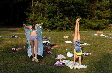 photos of girls at a Jewish-American day camp as part of Rachel Wisniewski's photo project turned book L'dor Vador