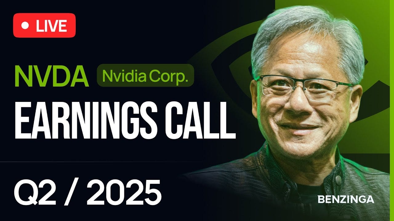 Nvidia Earnings Call Q2 2025 | $NVDA | 🔴 WATCH LIVE