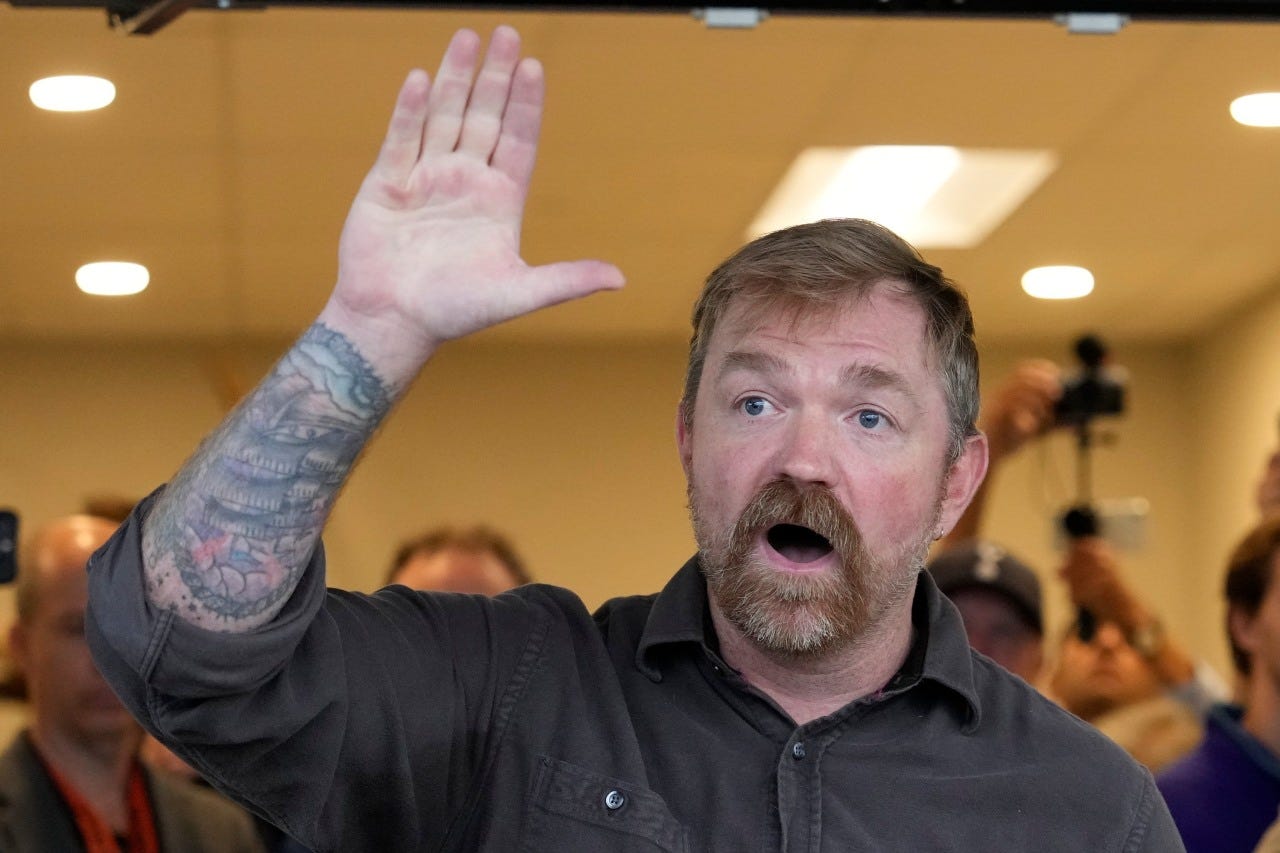 Maine Democratic Senate candidate Graham Platner on June 7, 2026. Maine Democratic Senate candidate Graham Platner on June 7, 2026.
