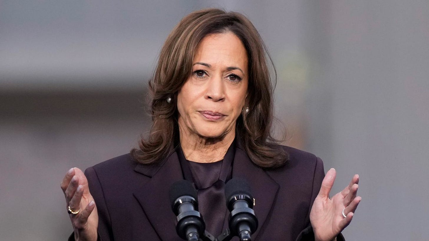 Vice President Kamala Harris delivers a concession speech for the 2024 presidential election on the campus of Howard University in Washington, DC, on Wednesday, November 6.