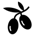Olive branch with solid fill