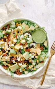 Santa Fe Salad with cilantro lime dressing