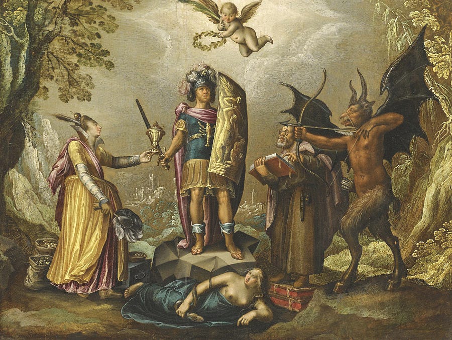 The Christian Soldier by Circle of David Vinckboons