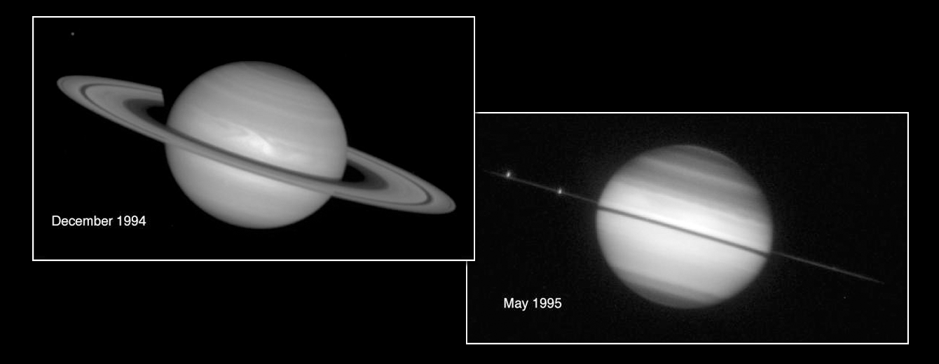 Hubble Views Saturn Ring-Plane Crossing | HubbleSite Hubble Views Saturn Ring-Plane Crossing | HubbleSite