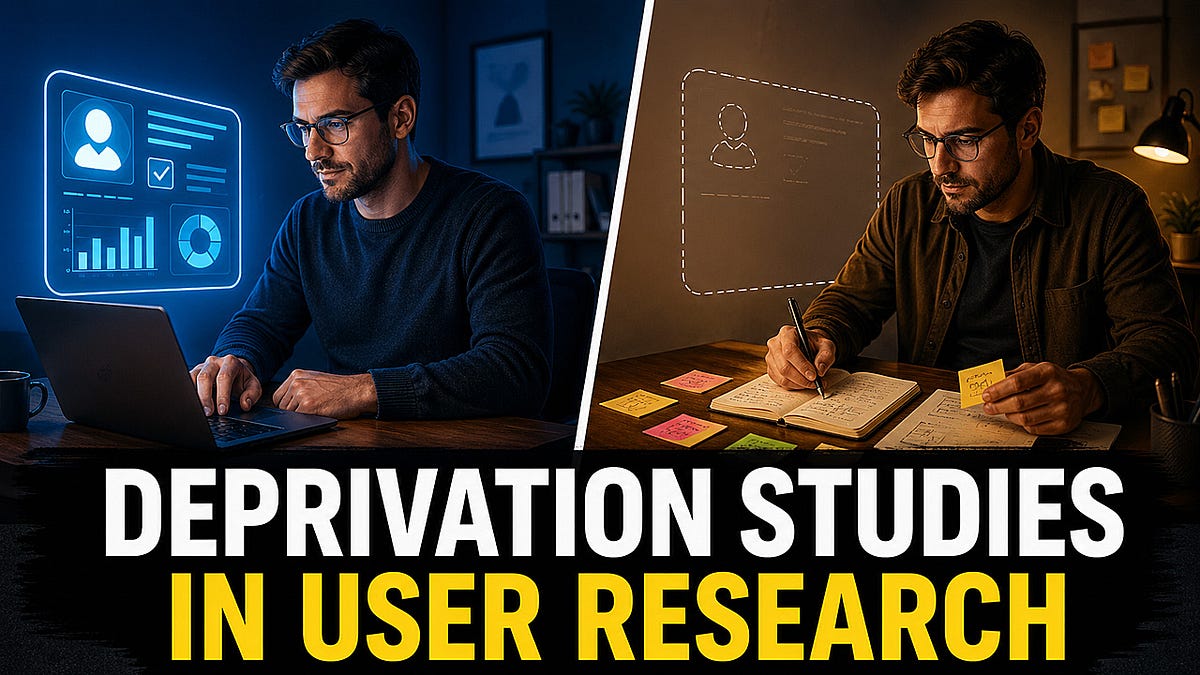 Deprivation Studies: Take the Product Away to Reveal What Users Truly Need (30 minute read)