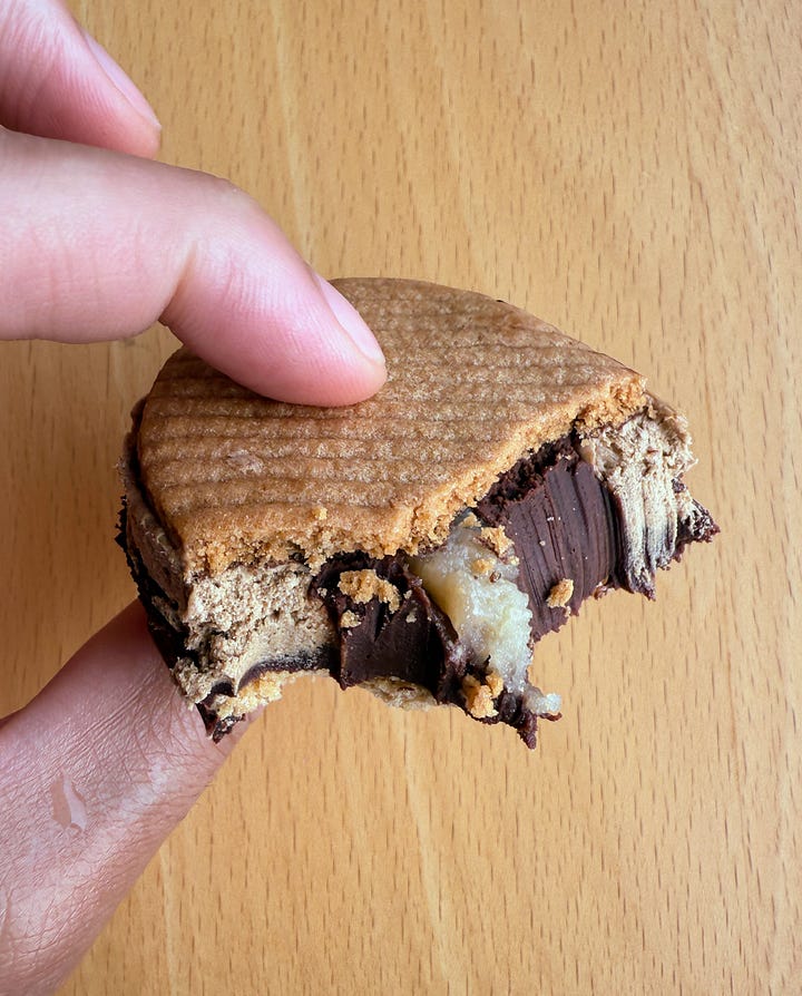 Chocolate coffee ganache biscuit