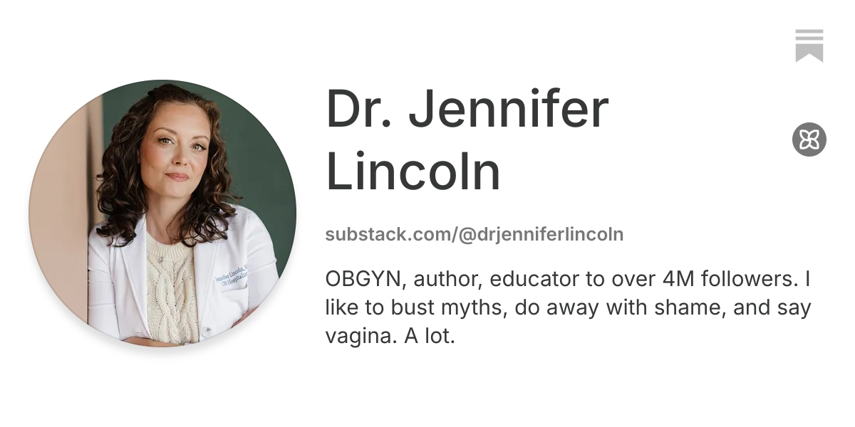 Dr. Jennifer Lincoln | Substack