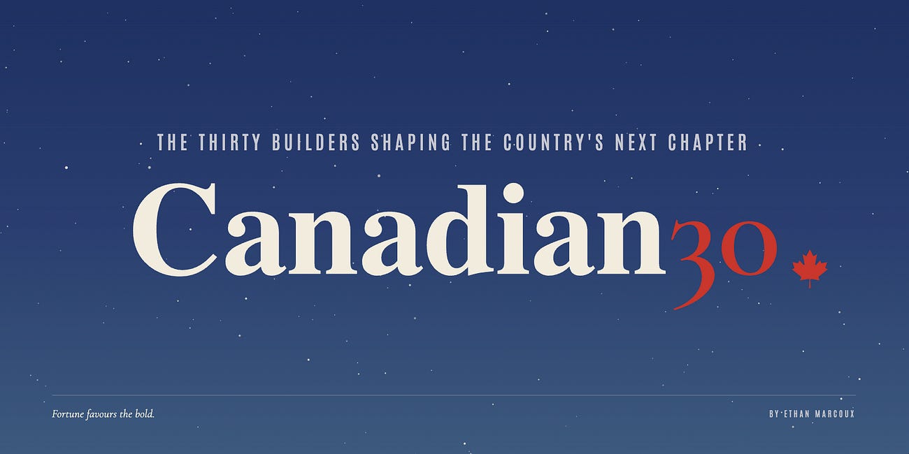 30 Startups for a Sovereign Canada | Canadian30