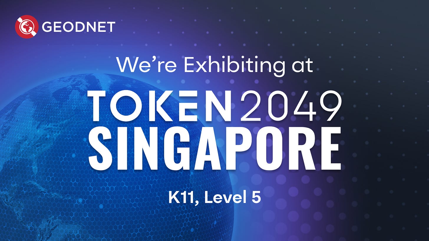 GEODNET Takes the Main Stage at TOKEN 2049 Singapore! 🚀