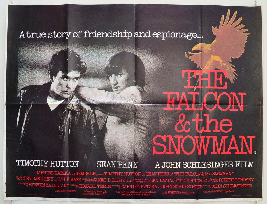 "The Falcon And The Snowman" Original British Quad Poster - Film Poste ...