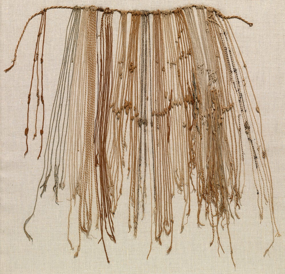 Inca khipu knots Inca khipu knots