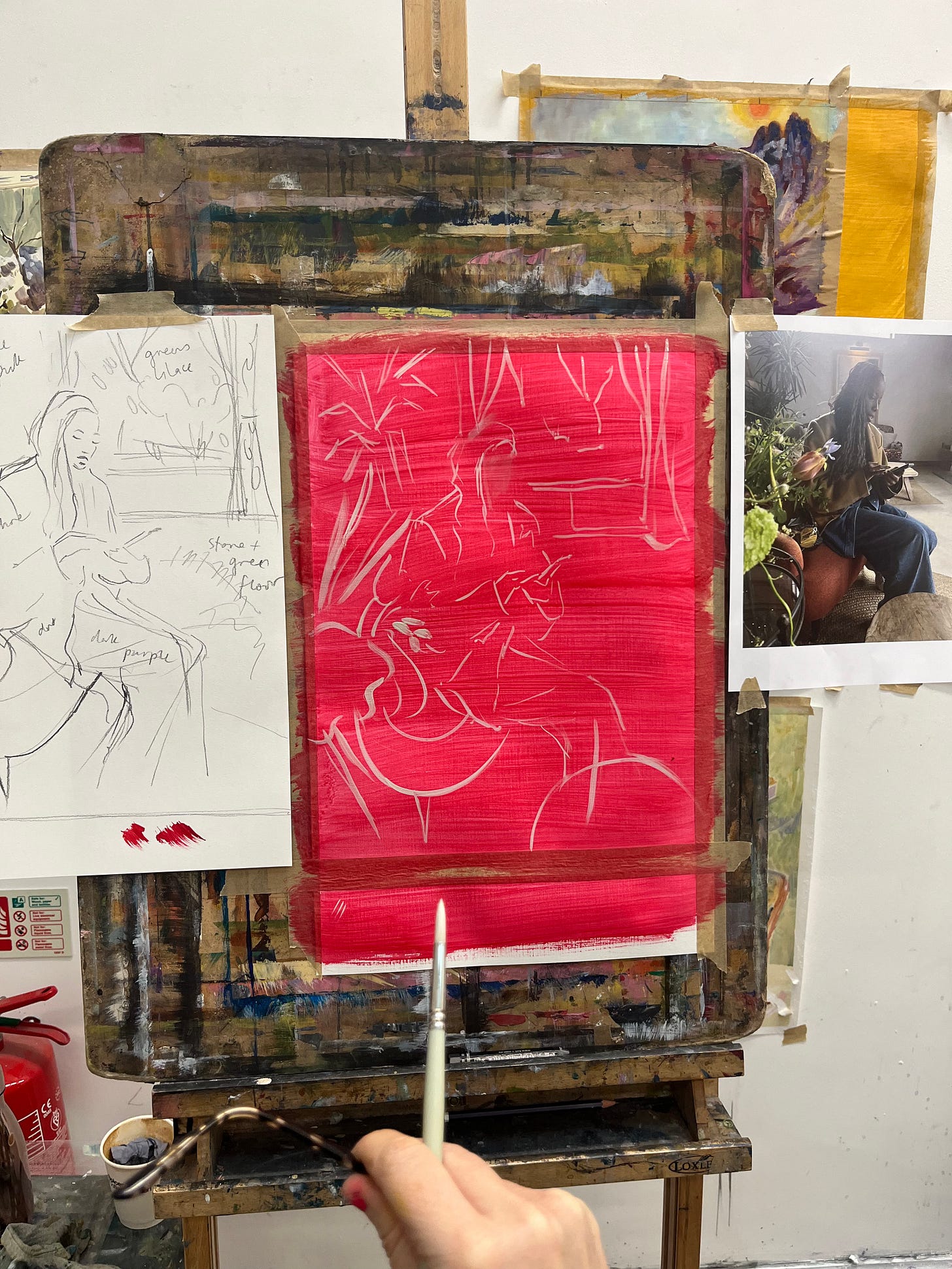 photo of my rough painting