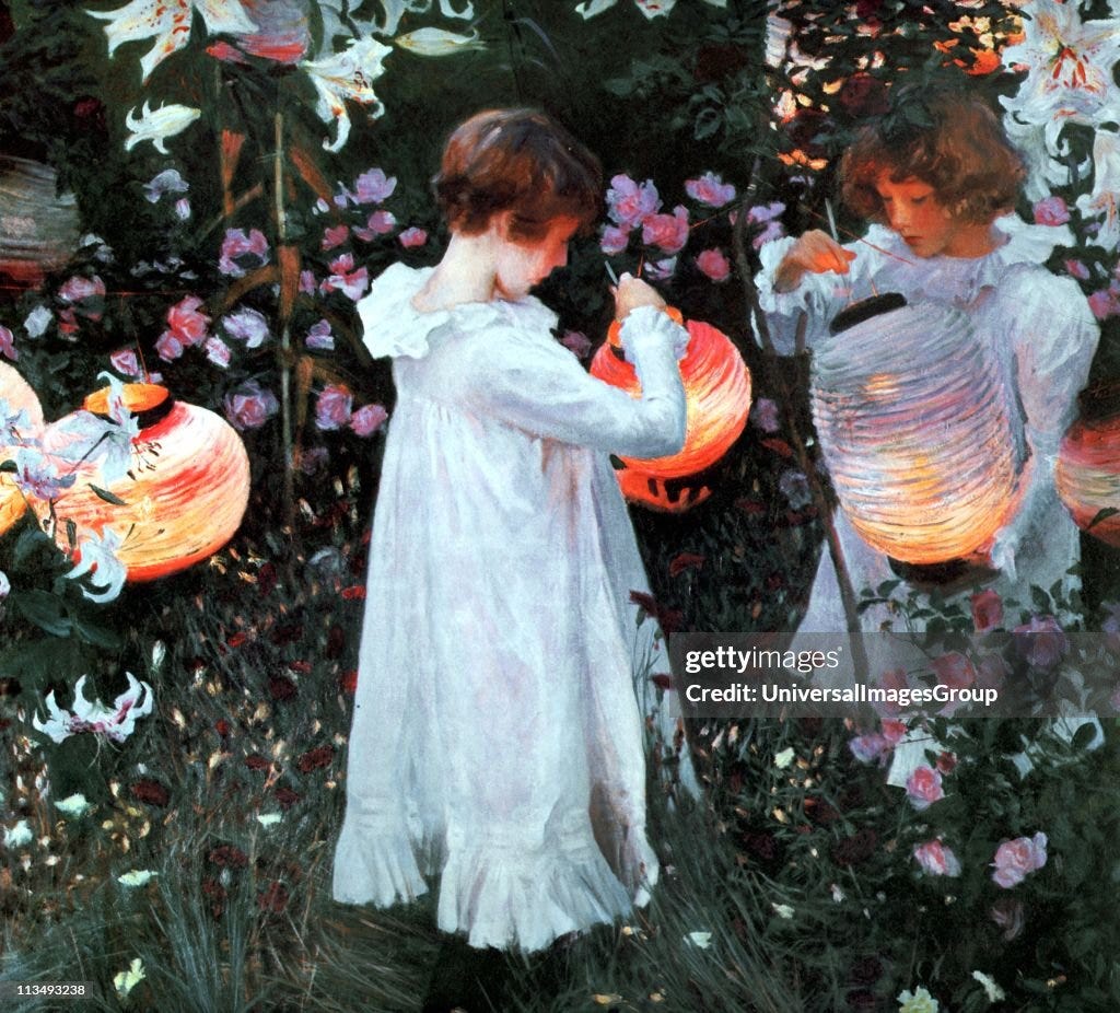 Carnation, Lily, Lily, Rose', 1885. Oil on canvas. John Singer... News  Photo - Getty Images