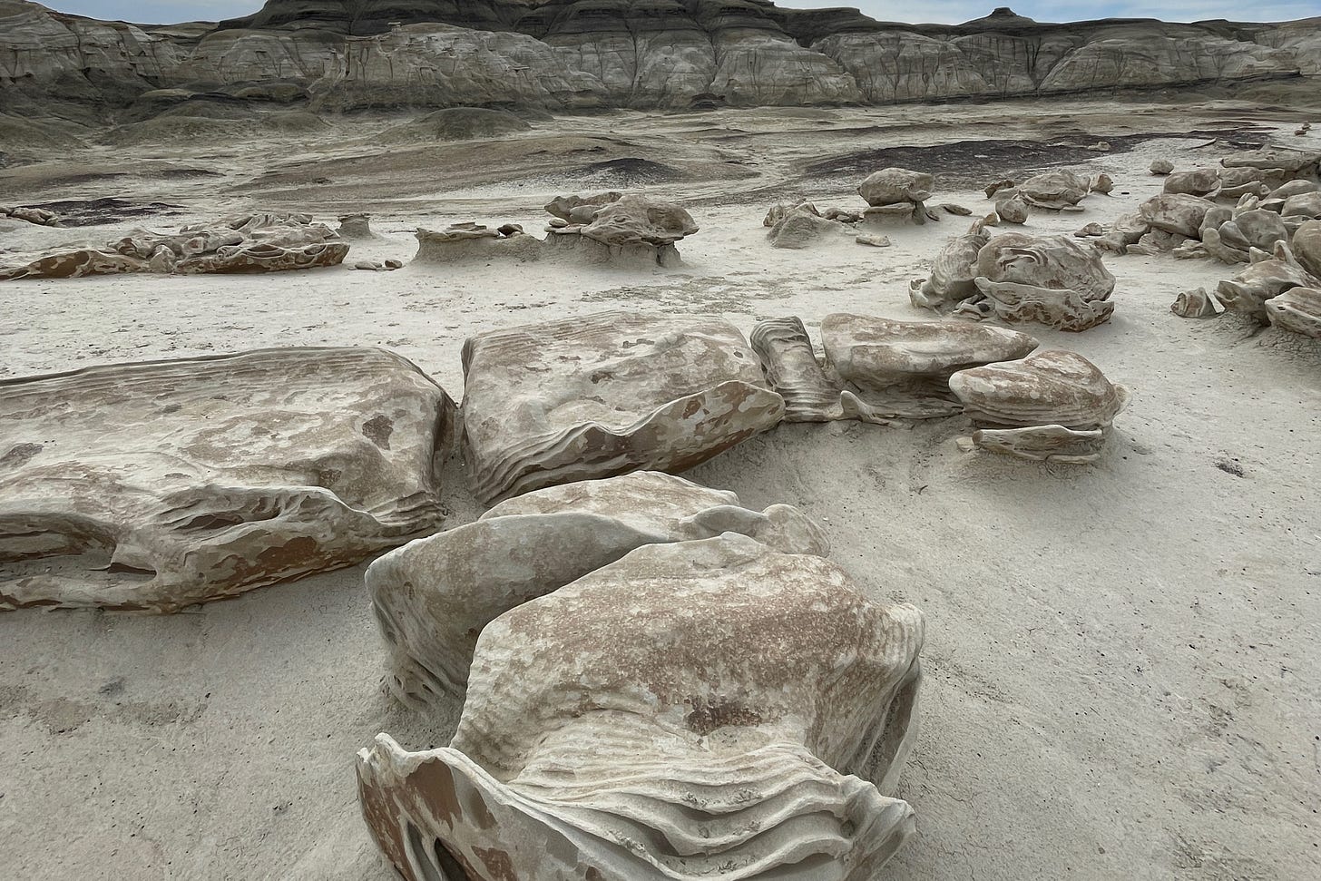 rocks on an eerie landscape
