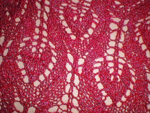 Gail Lace Shawl in Progress Gail Lace Shawl in Progress