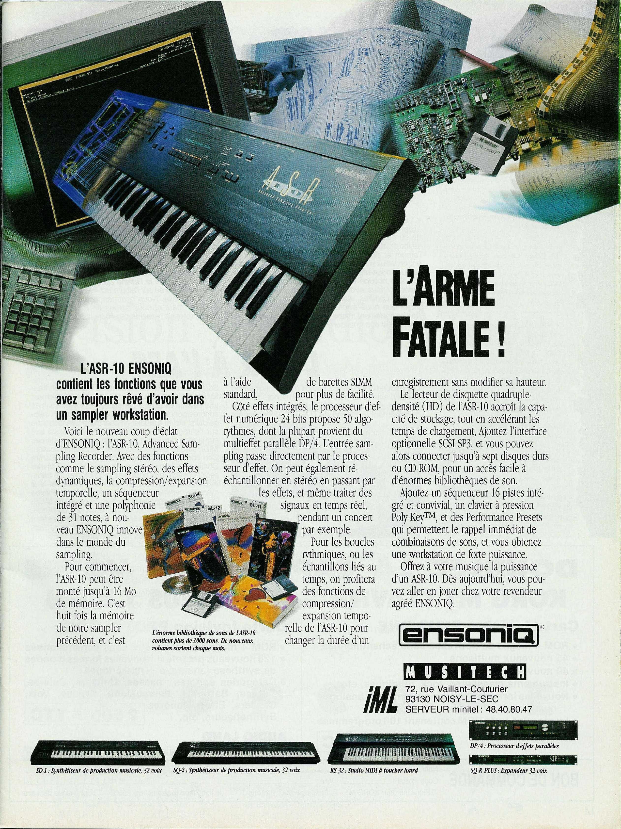 DTM・DAW ensoniq asr10 I Wrote 2500 Words About the Ensoniq Mirage, EPS 16+, and