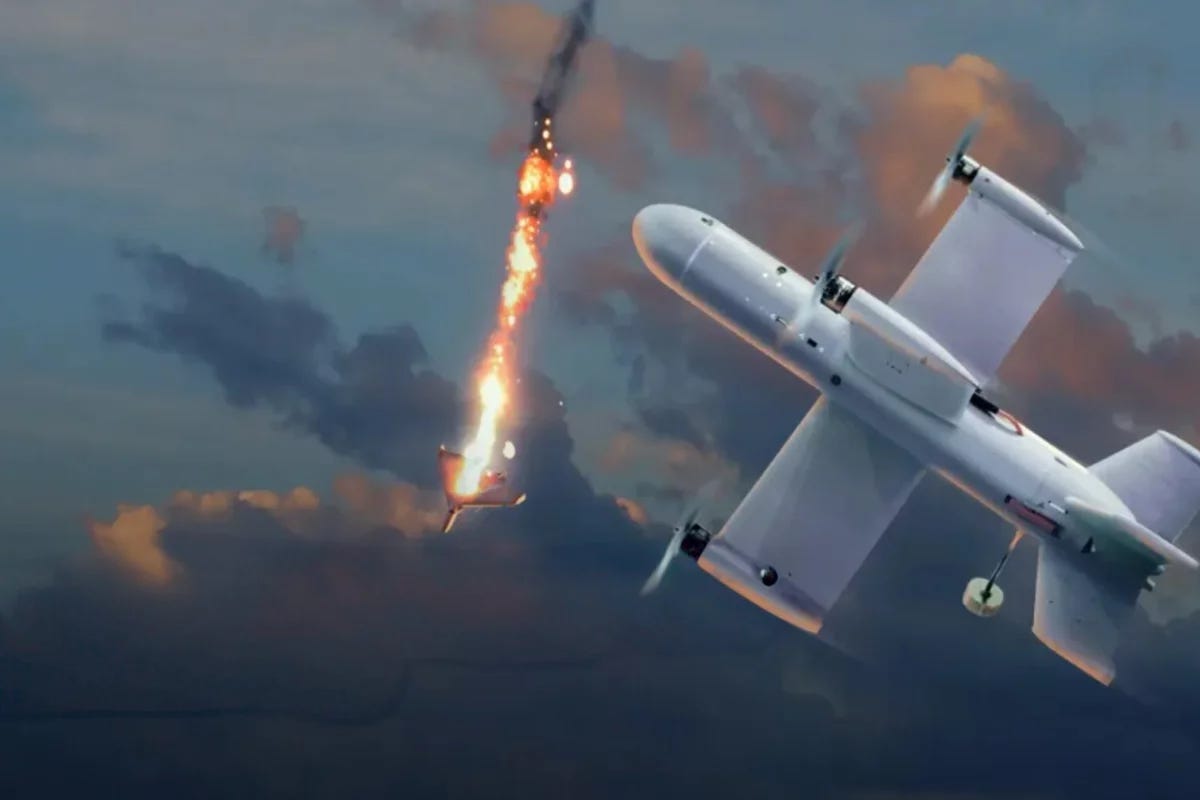 Artist's concept of a Ukrainian drone interceptor