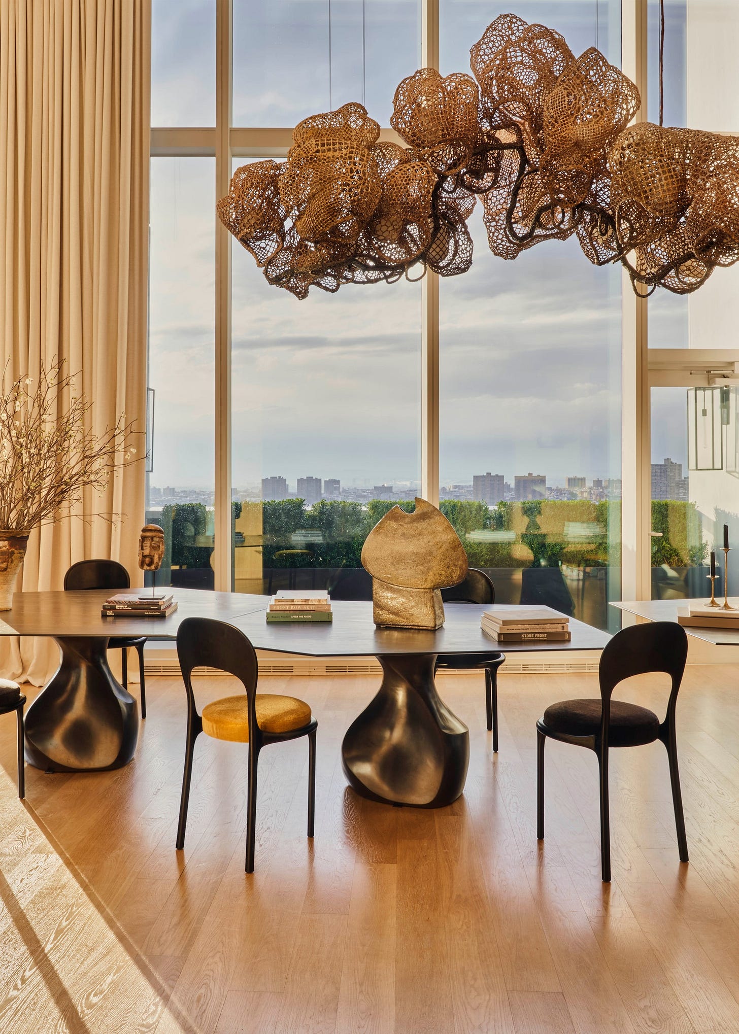 Image may contain Architecture Building Dining Room Dining Table Furniture Indoors Room Table and Chair