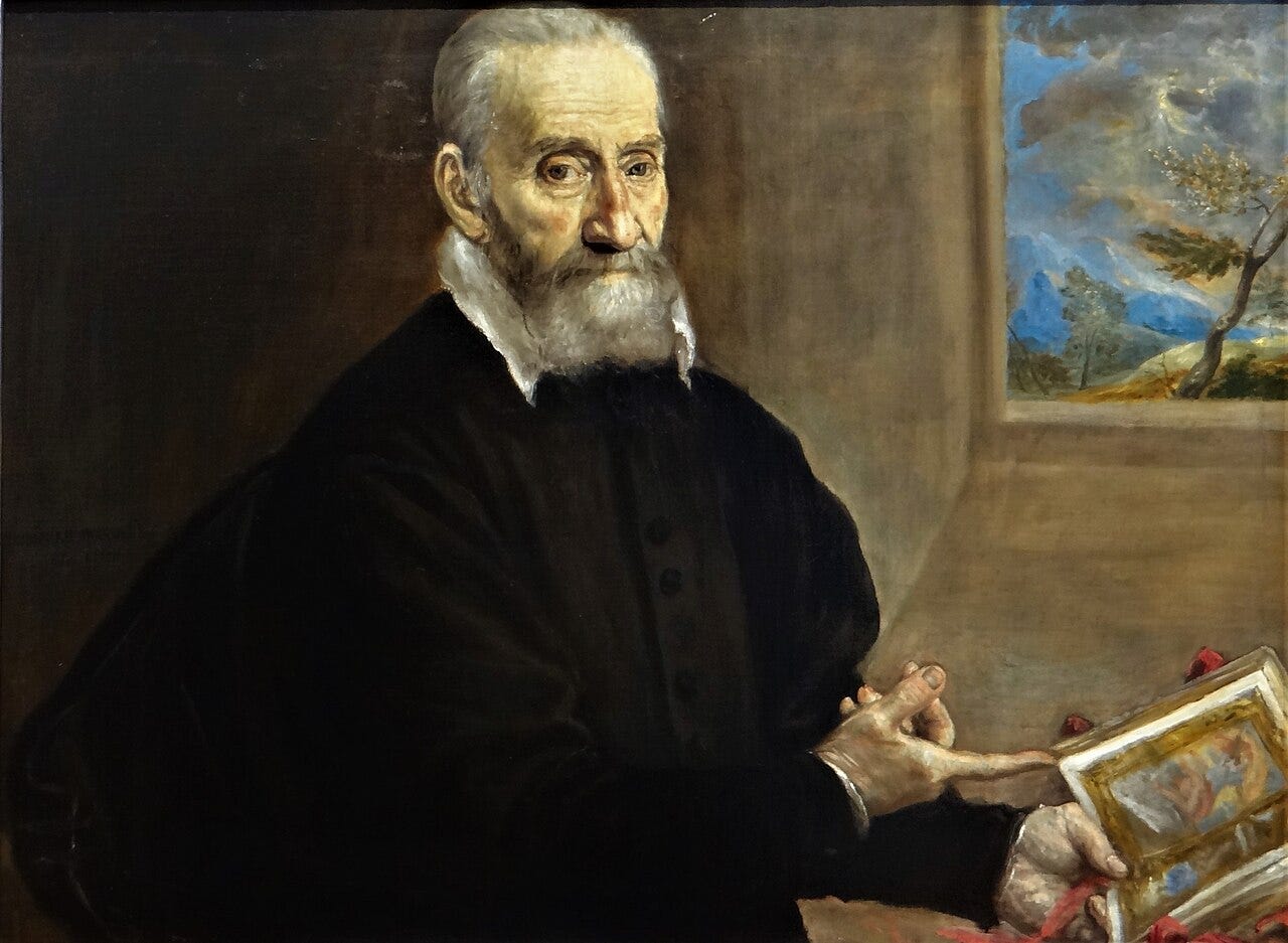 El Greco portrait of Giulio Clovio El Greco portrait of Giulio Clovio